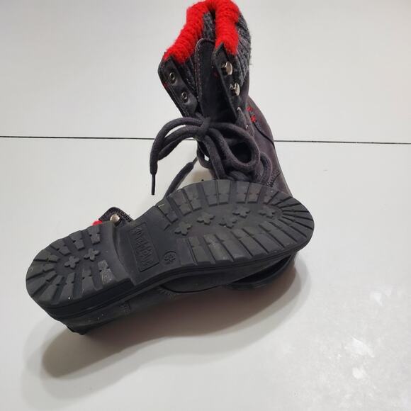 Mad Love Love Womens Size 5.5 Lace up boots with red trim - Picture 8 of 13